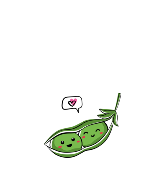 Szerelmes borsók minta sötétkék pólón