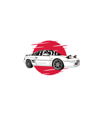 Toyota MR 2 MK2 minta fehér pólón