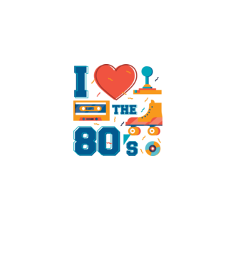 80-as évek minta fehér pólón
