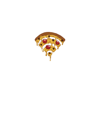Pizza Wi-fi minta fekete pólón