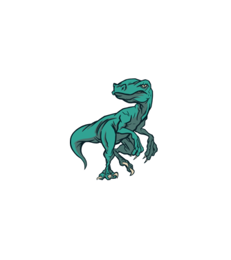 Raptor minta fehér pólón