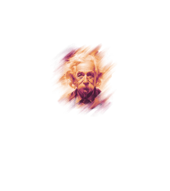 Albert Einstein minta fekete pólón