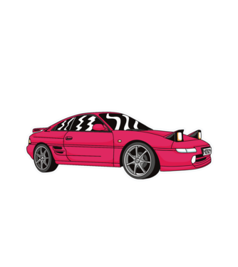 Toyota MR2 Mk2 minta fehér pólón