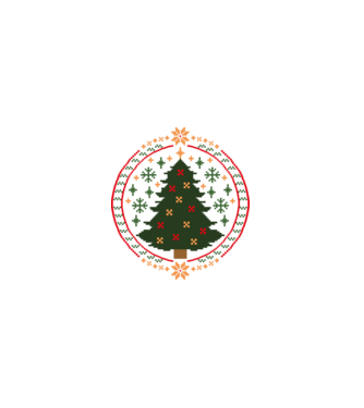 Pixel karácsonyfa minta fekete pólón