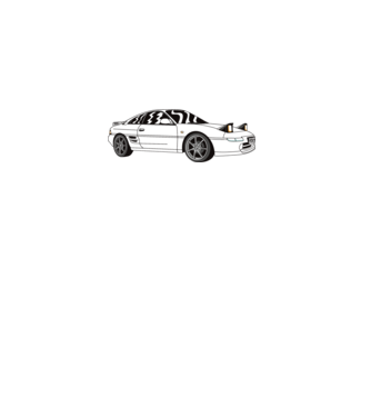 Toyota MR 2 MK2 minta világoskék pólón