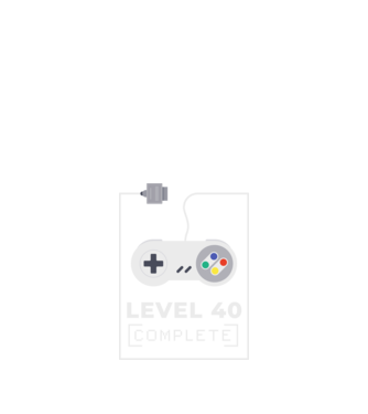 Level 40 minta fekete pólón