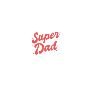 Super dad minta fekete pólón