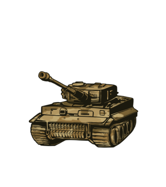 Panzer tank minta almazöld pólón