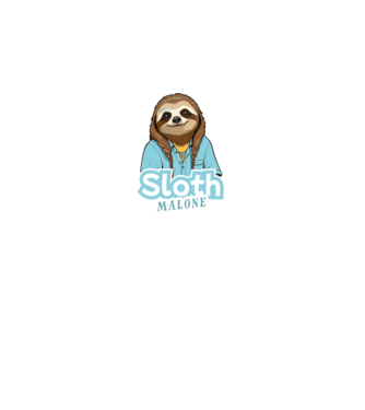 Sloth Malone minta fehér pólón