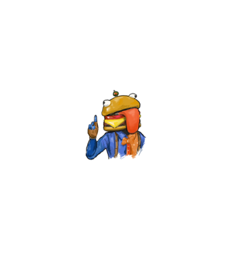 Durr Burger - Beef Boss - Fortnite skin minta fehér pólón