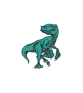 Raptor minta fehér pólón