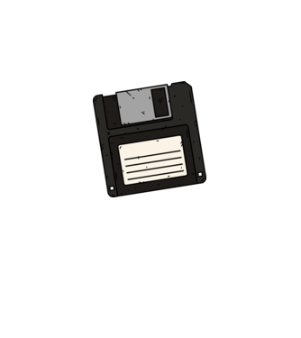 Floppy minta királykék pólón