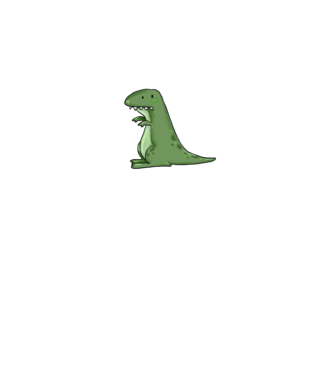 T-rex minta fehér pólón
