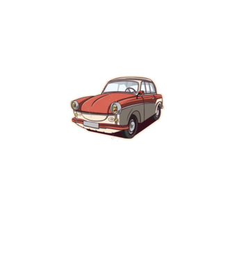 Trabant minta farmerkék pólón