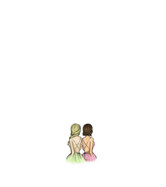 2 Girls minta világos rózsaszín pólón
