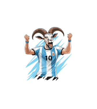 Messi a GOAT minta fehér pólón