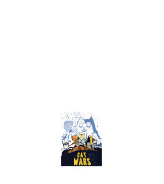 CatWars minta világos rózsaszín pólón