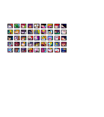 Brawl Stars - All brawlers minta fekete pólón