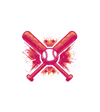 Baseball minta fehér pólón