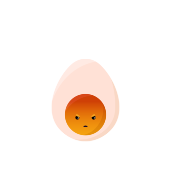 Tojás emoji minta türkiz pólón