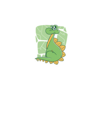 Stegosaurus minta fehér pólón