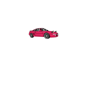 Toyota MR2 Mk2 minta fekete pólón