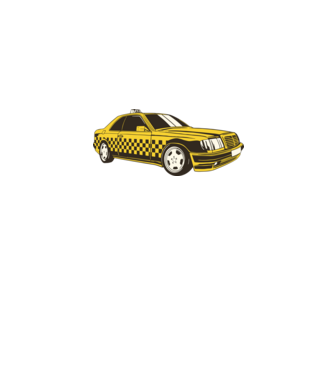 Taxi minta szürke pólón