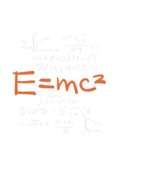 E=MC2 minta fekete pólón