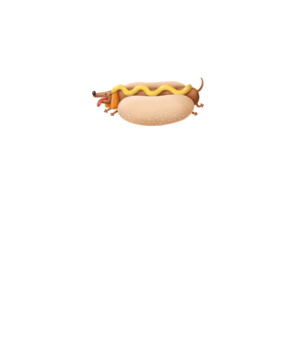 Hot dog minta zöld pólón