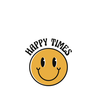 Smiley minta fehér pólón