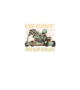 Gokart minta fekete pólón