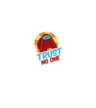Trust no one - Among us minta fekete pólón
