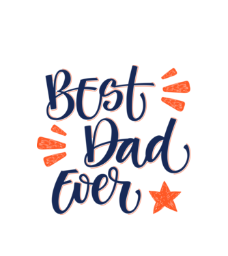 Best Dad Ever minta fehér pólón