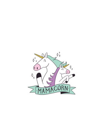 Mamacorn minta homokszín pólón
