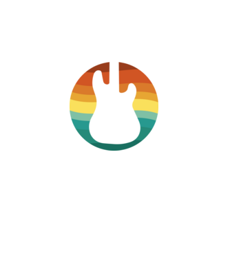 Basszusgitár minta fekete pólón