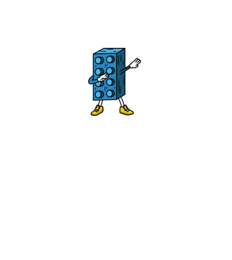 Lego dab minta fehér pólón