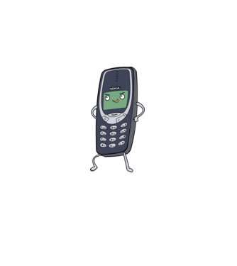 NOKIA 3310 minta fehér pólón