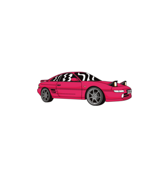 Toyota MR 2 MK2 minta fehér pólón