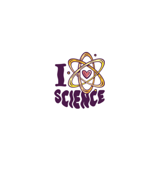 I love science minta fehér pólón