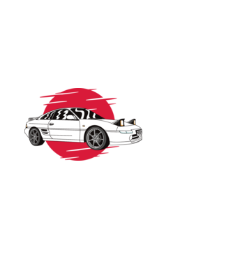 Toyota MR 2 MK2 minta fekete pólón