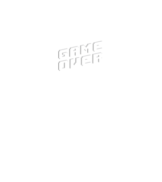 Game over minta fekete pólón