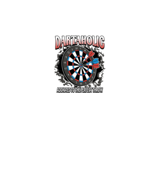 Darts függő minta türkiz pólón