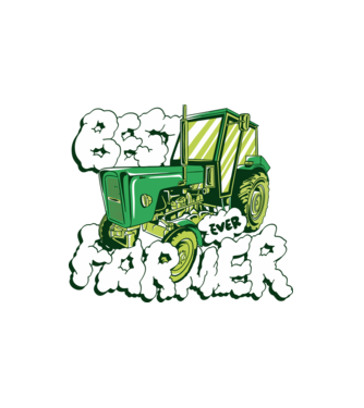 Best Farmer Ever minta fehér pólón
