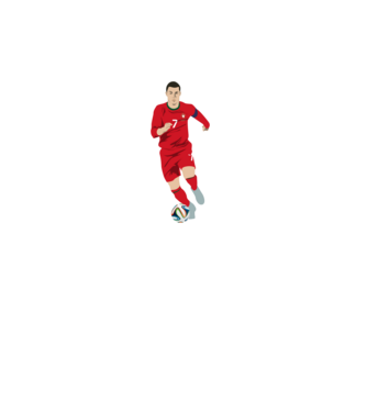 Cristiano Ronaldo minta türkiz pólón