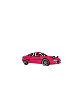 Toyota MR 2 MK2 minta fehér pólón