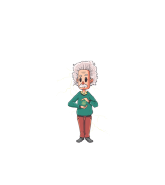 Einstein minta fekete pólón