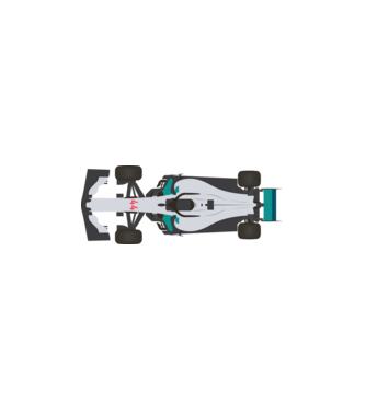Forma 1 - Mercedes minta fehér pólón