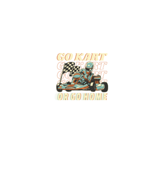 Gokart minta fekete pólón