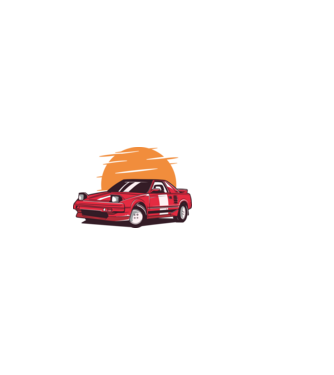 Toyota MR 2 minta világos rózsaszín pólón