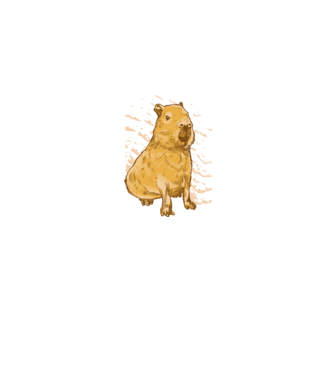 Capybara minta szürke pólón